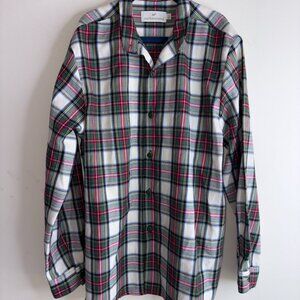 Sal & Pimenta Boy’s Size 10 Christmas Winter Holiday Plaid Collared Button Down